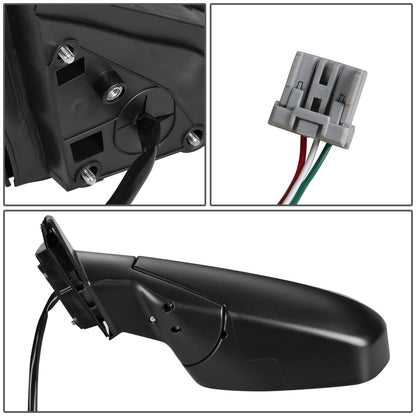 RETROVISOR MIRROR - OEM - 07-11 HONDA CR-V - POWERED - TEXTURED - BLACK - LEFT