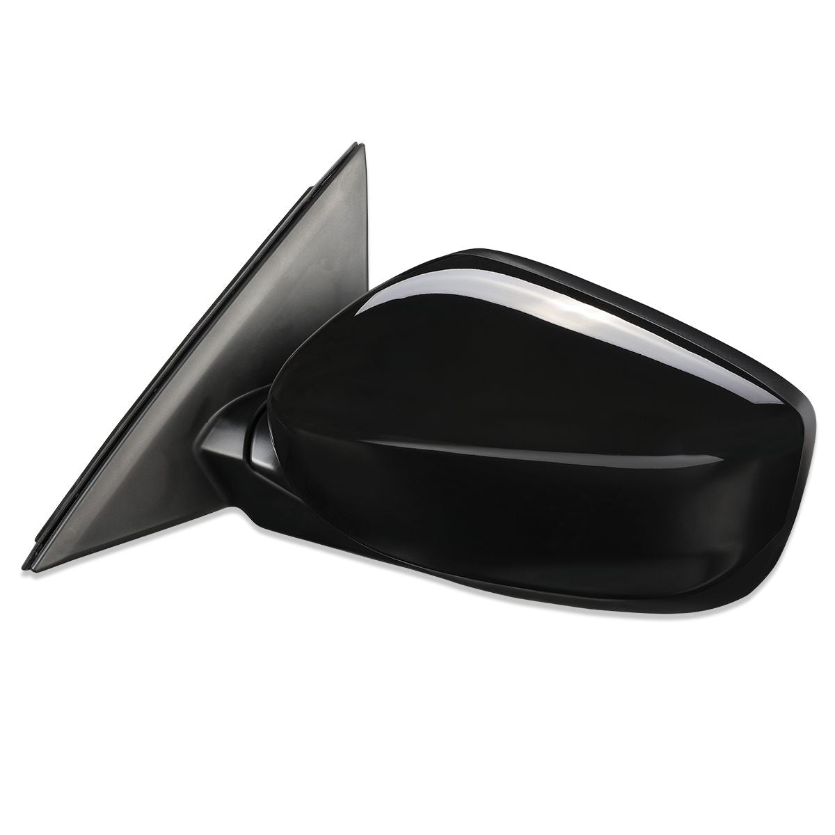RETROVISOR MIRROR - OEM - 08-12 HONDA ACCORD 2-DOOR - POWERED - PAINTABLE - BLACK - LEFT