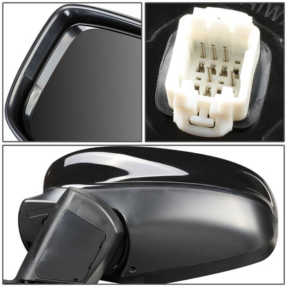 RETROVISOR MIRROR - OEM - 08-12 HONDA ACCORD 2-DOOR - POWERED - HEATED - PAINTABLE - BLACK - LEFT