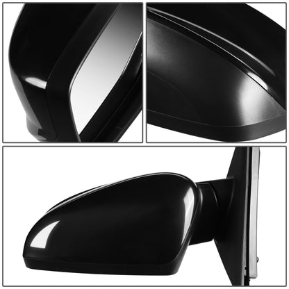 RETROVISOR MIRROR - OEM - 08-12 HONDA ACCORD 4-DOOR - POWERED - PAINTABLE - BLACK - LEFT