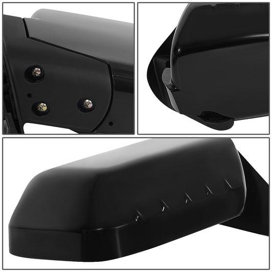 RETROVISOR MIRROR - OEM - 06-09 HONDA RIDGELINE - POWERED - HEATED - PAINTABLE - BLACK - LEFT