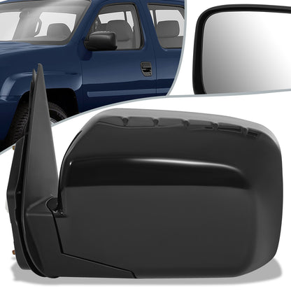 RETROVISOR MIRROR - OEM - 06-09 HONDA RIDGELINE - POWERED - HEATED - PAINTABLE - BLACK - LEFT
