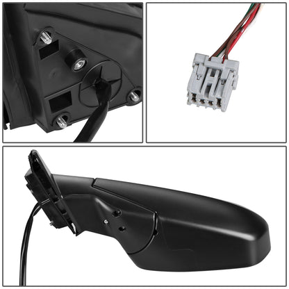 RETROVISOR MIRROR - OEM - 07-11 HONDA CR-V - POWERED - HEATED - TEXTURED - BLACK - LEFT