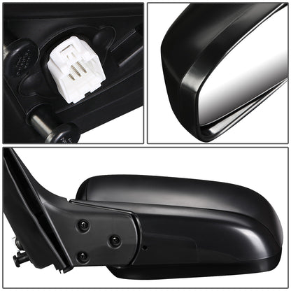 RETROVISOR MIRROR - OEM - 03-07 HONDA ACCORD 2-DOOR - POWERED - TEXTURED - BLACK - LEFT