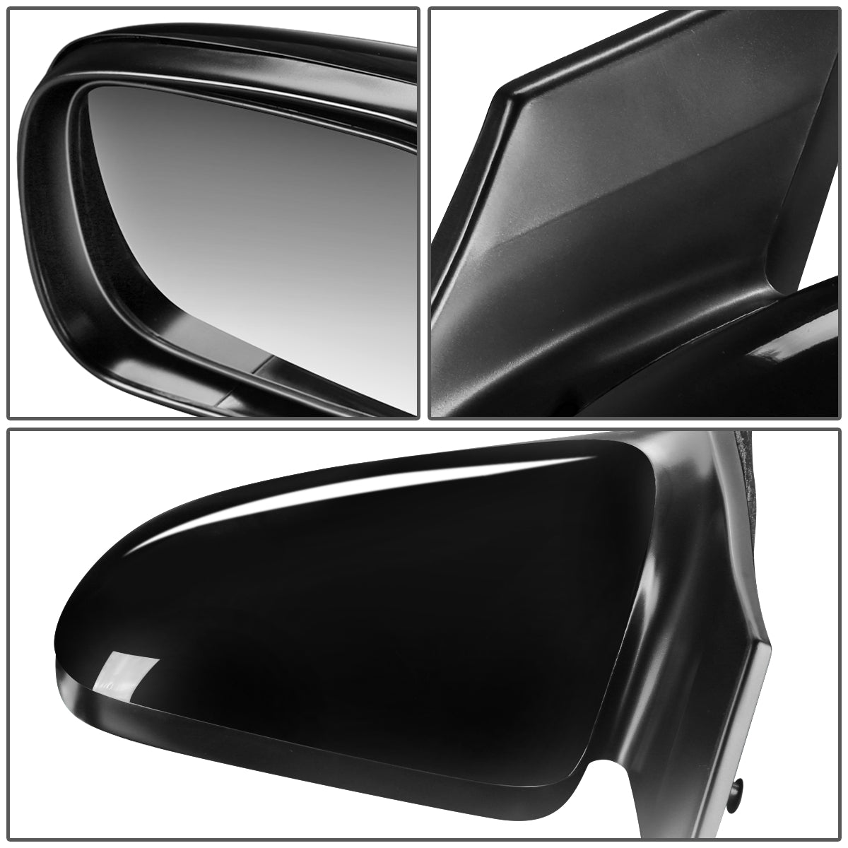RETROVISOR MIRROR - OEM - 06-11 HONDA CIVIC 2-DOOR - POWERED - HEATED - PAINTABLE - BLACK - LEFT