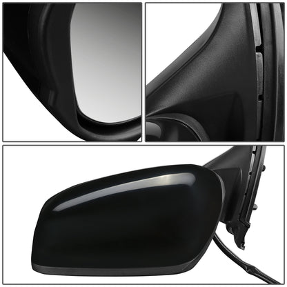 RETROVISOR MIRROR - OEM - 09-14 HONDA FIT - POWERED - PAINTABLE - BLACK - LEFT