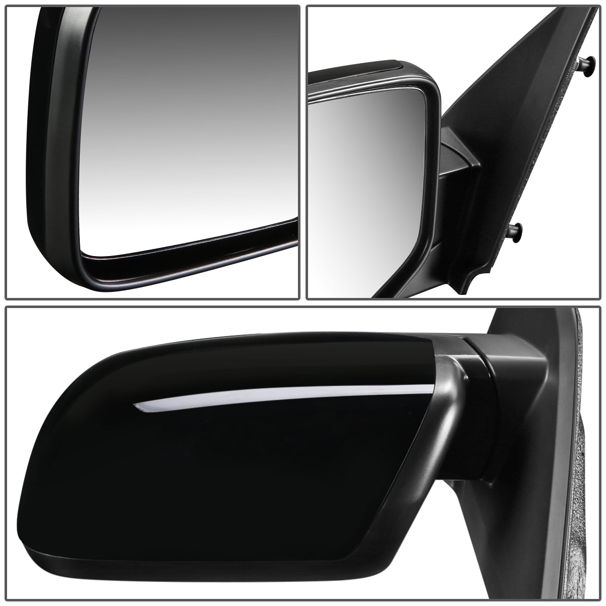 RETROVISOR MIRROR - OEM - 09-15 HONDA PILOT - POWERED - HEATED - PAINTABLE - BLACK - LEFT