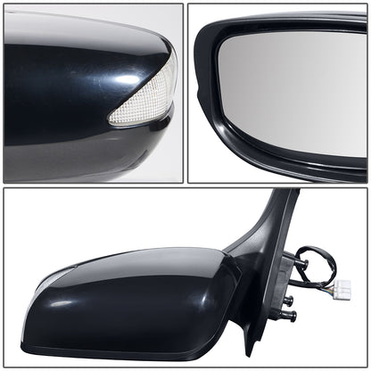 RETROVISOR MIRROR - OEM - 10-18 HONDA INSIGHT - POWERED - HEATED - W/ SIGNAL LIGHT - FOLDING - BLACK MATERIAL - LEFT