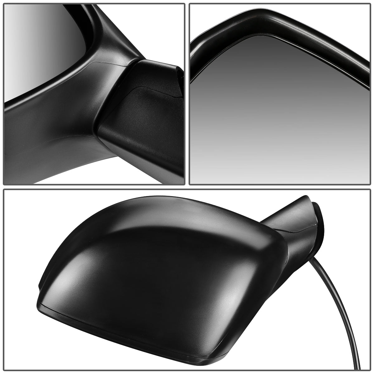 RETROVISOR MIRROR - OEM - 12-15 HONDA CIVIC - POWERED - PAINTABLE - BLACK - LEFT