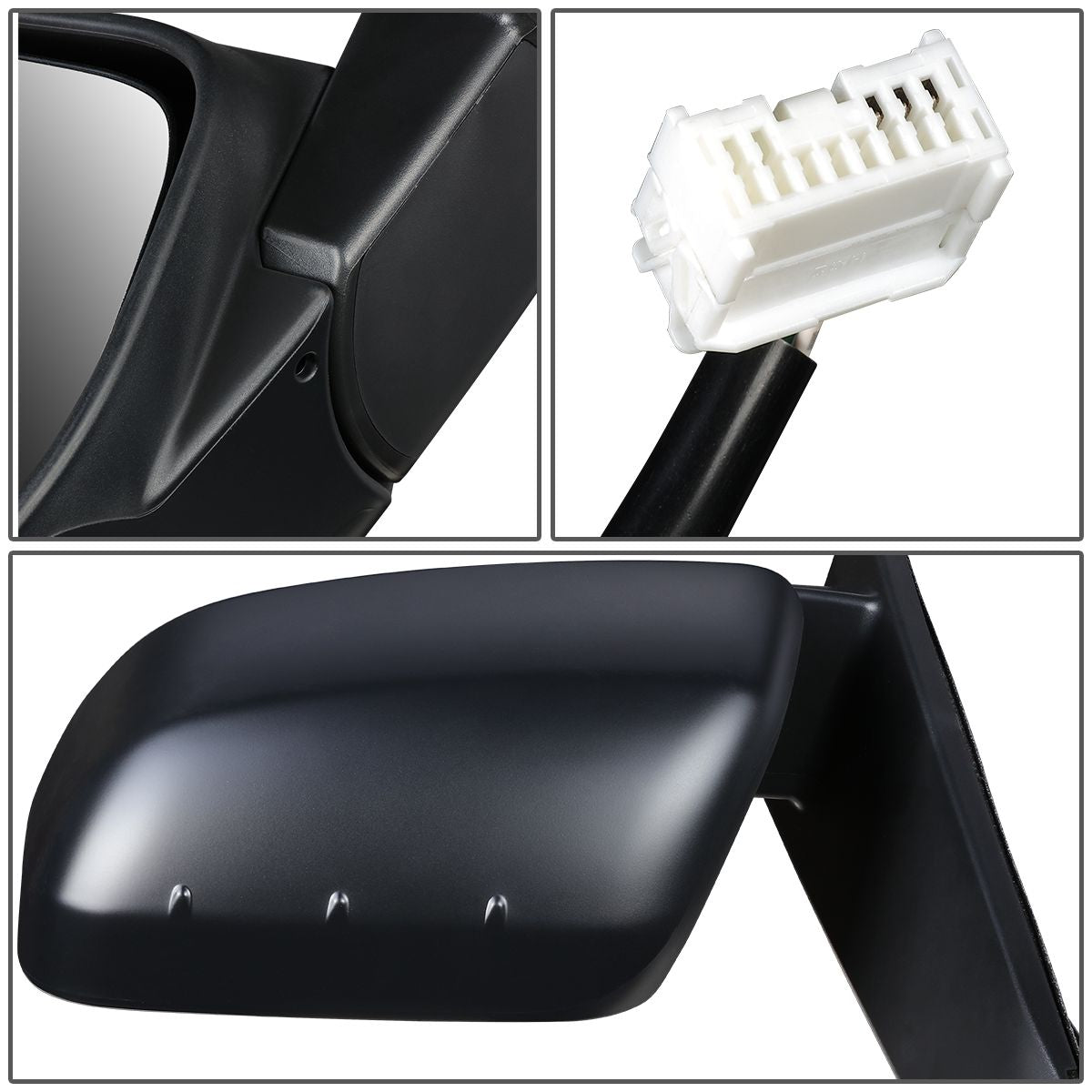 RETROVISOR MIRROR - OEM - 11-13 HONDA ODYSSEY - POWERED - TEXTURED - BLACK - LEFT