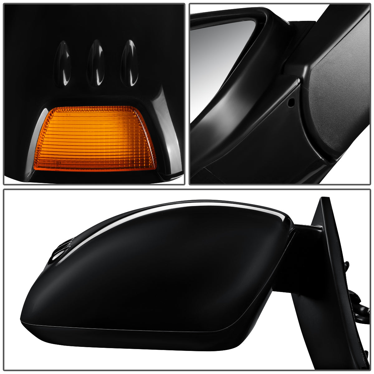 RETROVISOR MIRROR - OEM - 11-13 HONDA ODYSSEY - POWERED - HEATED - W/ SIGNAL LIGHT - W/ MEMORY - FOLDING - BLACK MATERIAL - LEFT