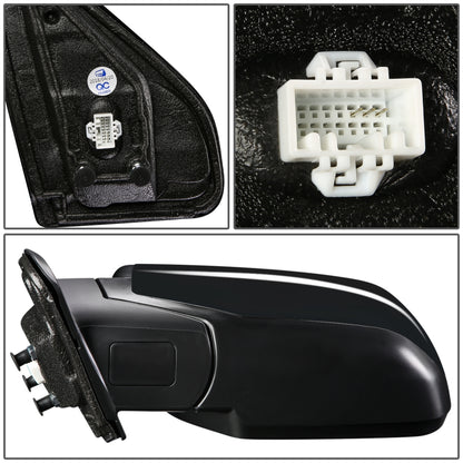 RETROVISOR MIRROR - OEM - 09-15 HONDA PILOT - POWERED - TEXTURED - BLACK - LEFT