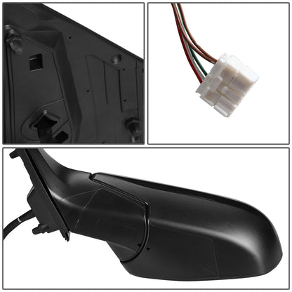 RETROVISOR MIRROR - OEM - 12-16 HONDA CR-V - POWERED - HEATED - TEXTURED - BLACK - LEFT