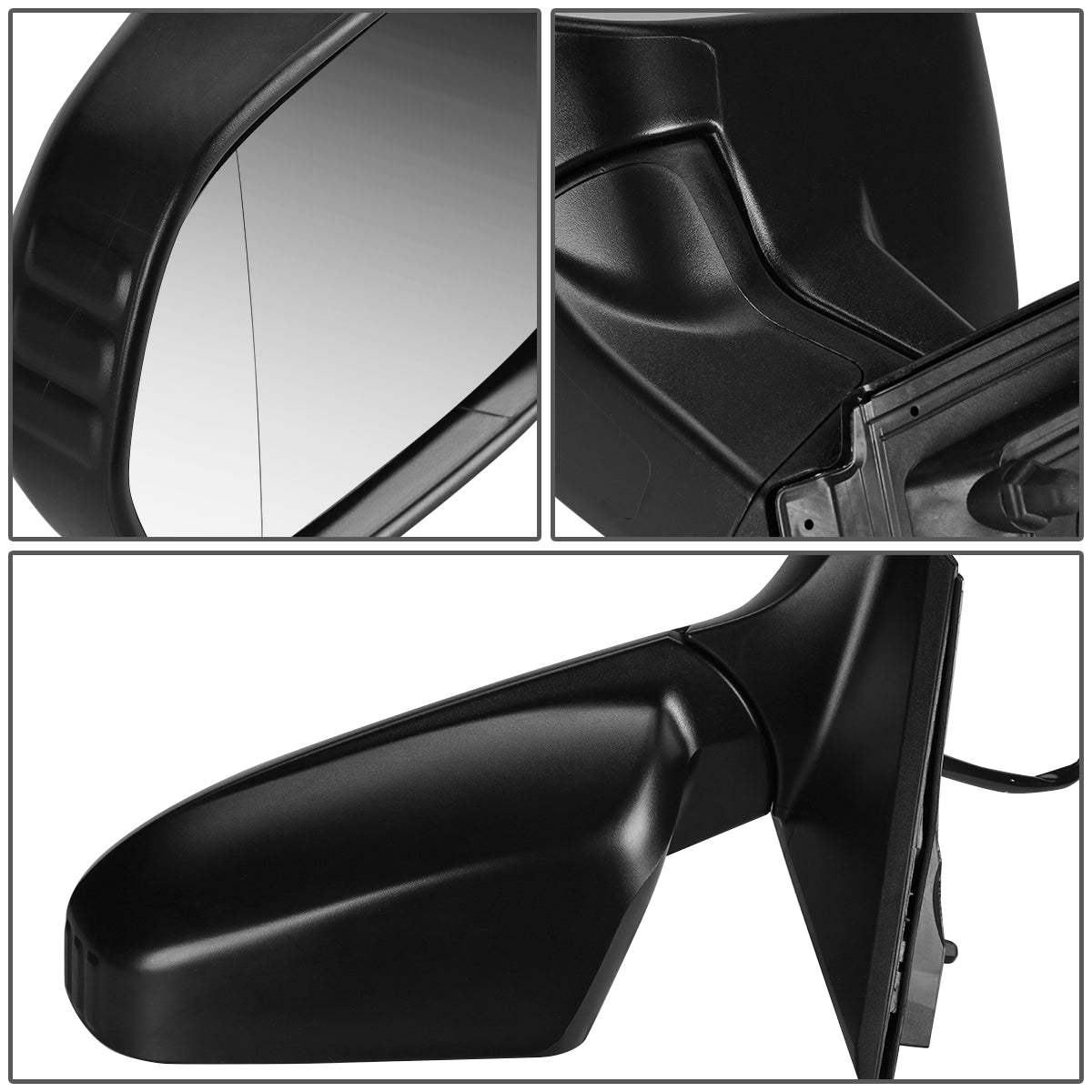 RETROVISOR MIRROR - OEM - 12-16 HONDA CR-V - POWERED - TEXTURED - BLACK - LEFT