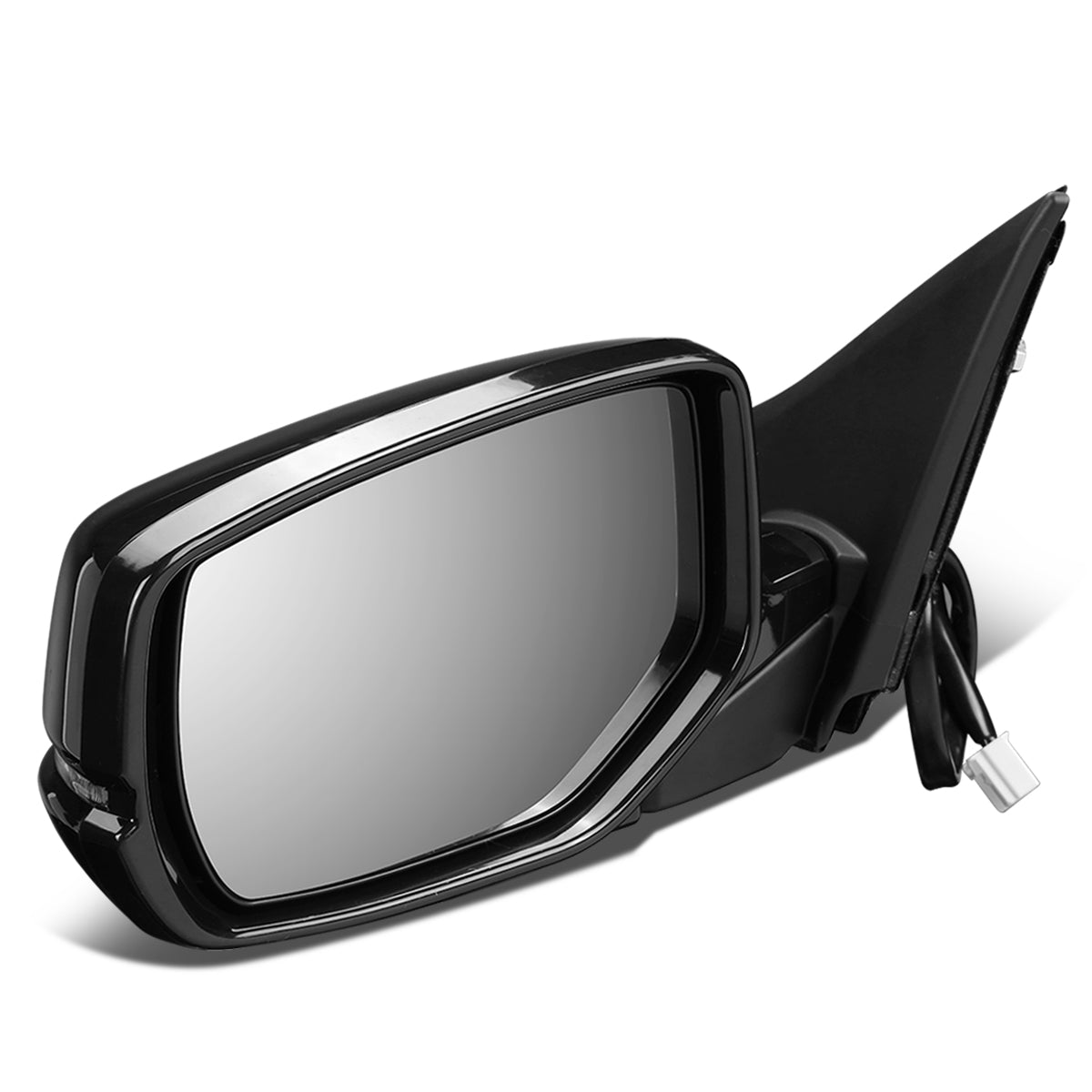 RETROVISOR MIRROR - OEM - 13-15 HONDA ACCORD 2-DR - POWERED - HEATED - W/ SIGNAL LIGHT - W/ ASPHERICAL GLASS - FOLDING - BLACK MATERIAL - LEFT