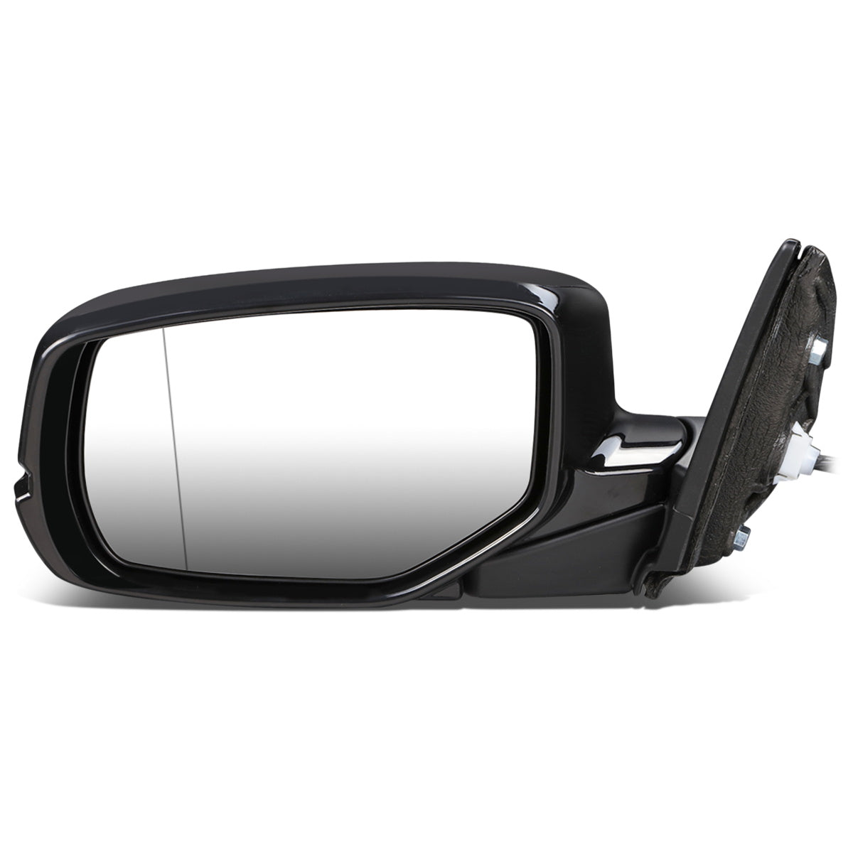 RETROVISOR MIRROR - OEM - 13-15 HONDA ACCORD 4-DR - POWERED - HEATED - W/ SIGNAL LIGHT - W/ ASPHERICAL GLASS - FOLDING - BLACK MATERIAL - LEFT