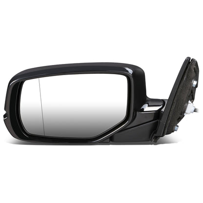 RETROVISOR MIRROR - OEM - 13-15 HONDA ACCORD 4-DR - POWERED - HEATED - W/ SIGNAL LIGHT - W/ ASPHERICAL GLASS - FOLDING - BLACK MATERIAL - LEFT