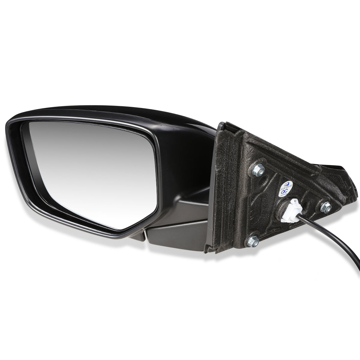 RETROVISOR MIRROR - OEM - 13-17 HONDA ACCORD 2-DOOR - POWERED - TEXTURED - BLACK - LEFT