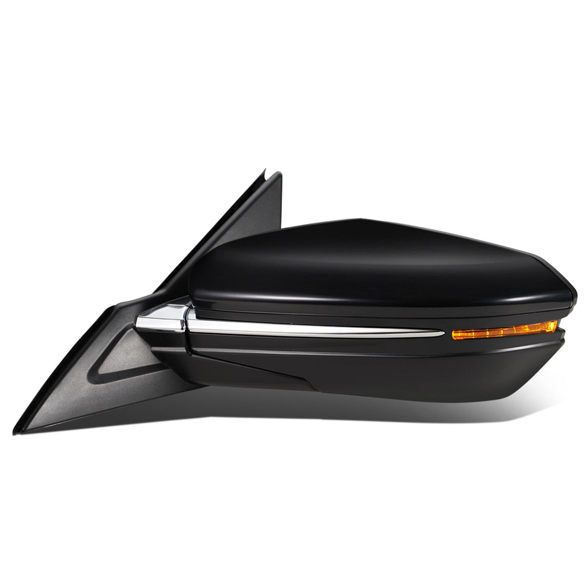 RETROVISOR MIRROR - OEM - 16-18 HONDA CIVIC 4-DR - POWERED - HEATED - W/ SIGNAL LIGHT - FOLDING - W/ ASPHERICAL GLASS - BLACK MATERIAL - LEFT