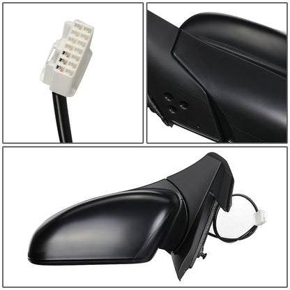 RETROVISOR MIRROR - OEM - 16-18 HONDA PILOT - POWERED - FOLDING - W/ ASPHERICAL GLASS - TEXTURED - BLACK - LEFT