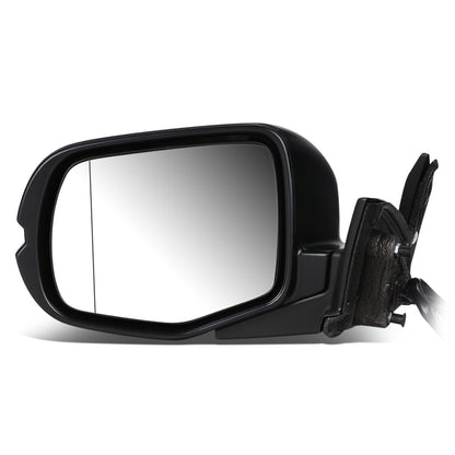 RETROVISOR MIRROR - OEM - 16-18 HONDA PILOT - POWERED - HEATED - FOLDING - W/ ASPHERICAL GLASS - BLACK MATERIAL - LEFT