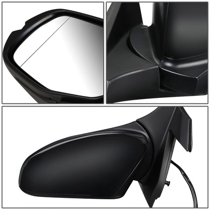 RETROVISOR MIRROR - OEM - 16-18 HONDA PILOT - POWERED - HEATED - FOLDING - W/ ASPHERICAL GLASS - BLACK MATERIAL - LEFT
