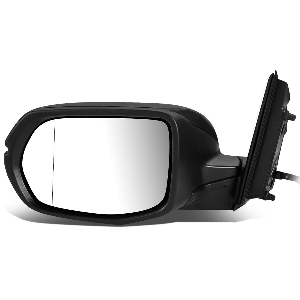 RETROVISOR MIRROR - OEM - 12-14 HONDA CR-V - POWERED - HEATED - W/ SIGNAL LIGHT - FOLDING - W/ ASPHERICAL GLASS - BLACK MATERIAL - LEFT