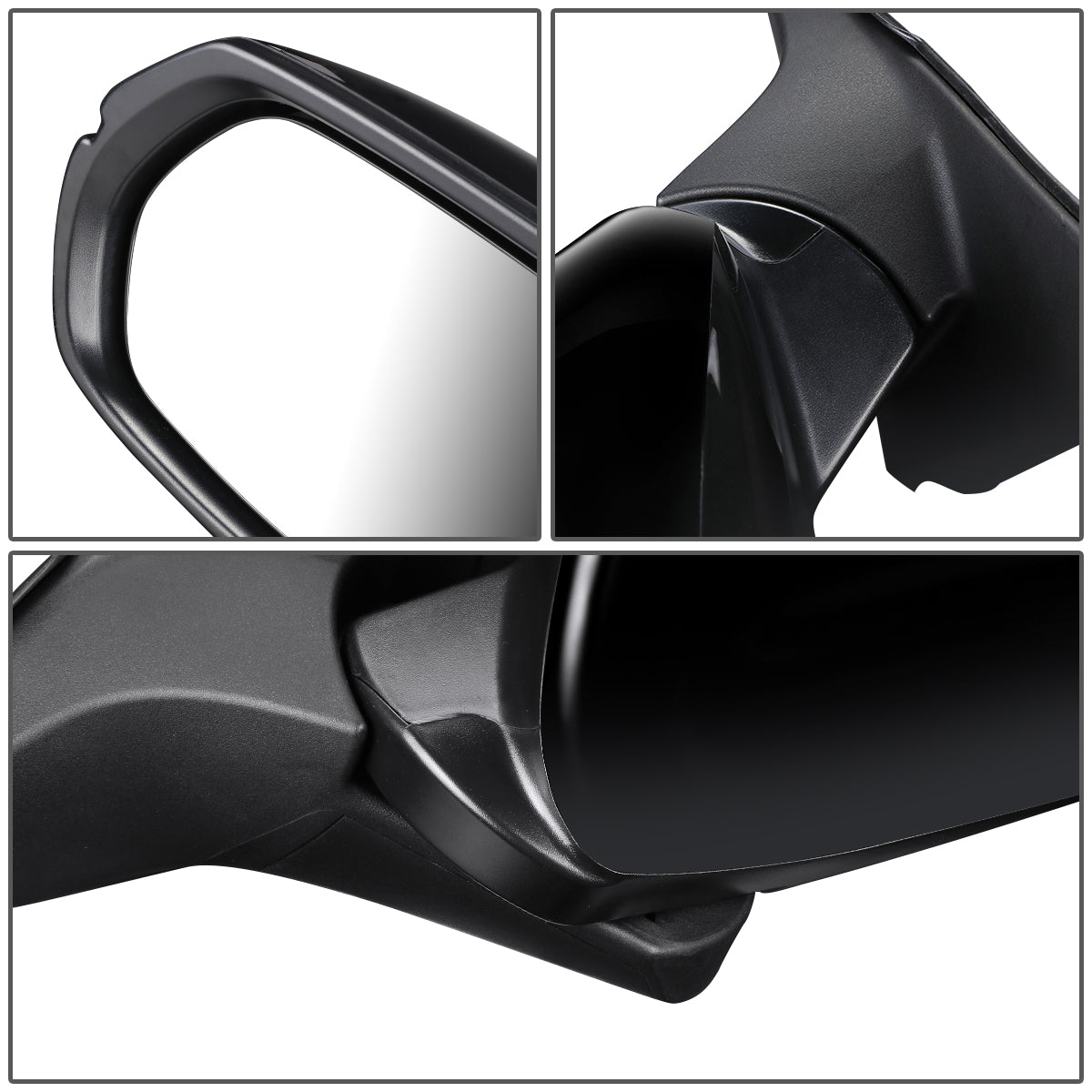 RETROVISOR MIRROR - OEM - 15-18 HONDA HR-V - POWERED - HEATED - W/ SIGNAL LIGHT - FOLDING - BLACK MATERIAL - LEFT