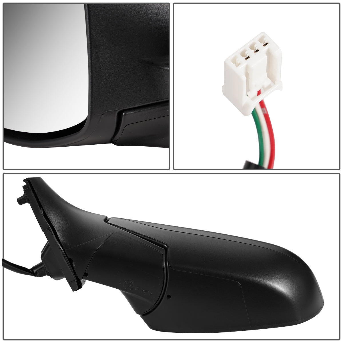 RETROVISOR MIRROR - OEM - 17-20 HONDA CR-V - POWERED - FOLDING - TEXTURED - BLACK - LEFT