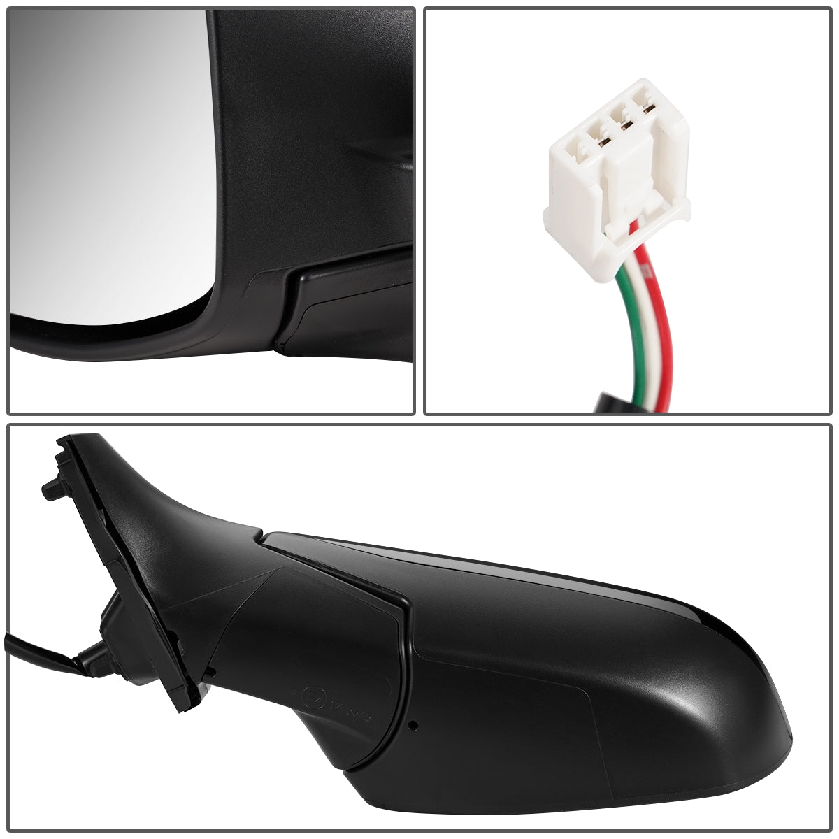 RETROVISOR MIRROR - OEM - 17-20 HONDA CR-V - POWERED - FOLDING - BLACK MATERIAL - LEFT