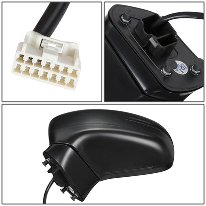 RETROVISOR MIRROR - OEM - 18-19 HONDA ODYSSEY - POWERED - FOLDING - TEXTURED - BLACK - LEFT