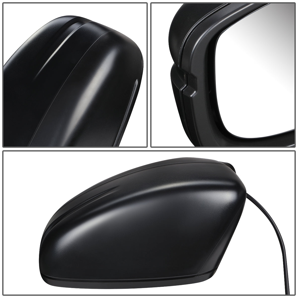 RETROVISOR MIRROR - OEM - 18-19 HONDA ODYSSEY - POWERED - FOLDING - TEXTURED - BLACK - LEFT