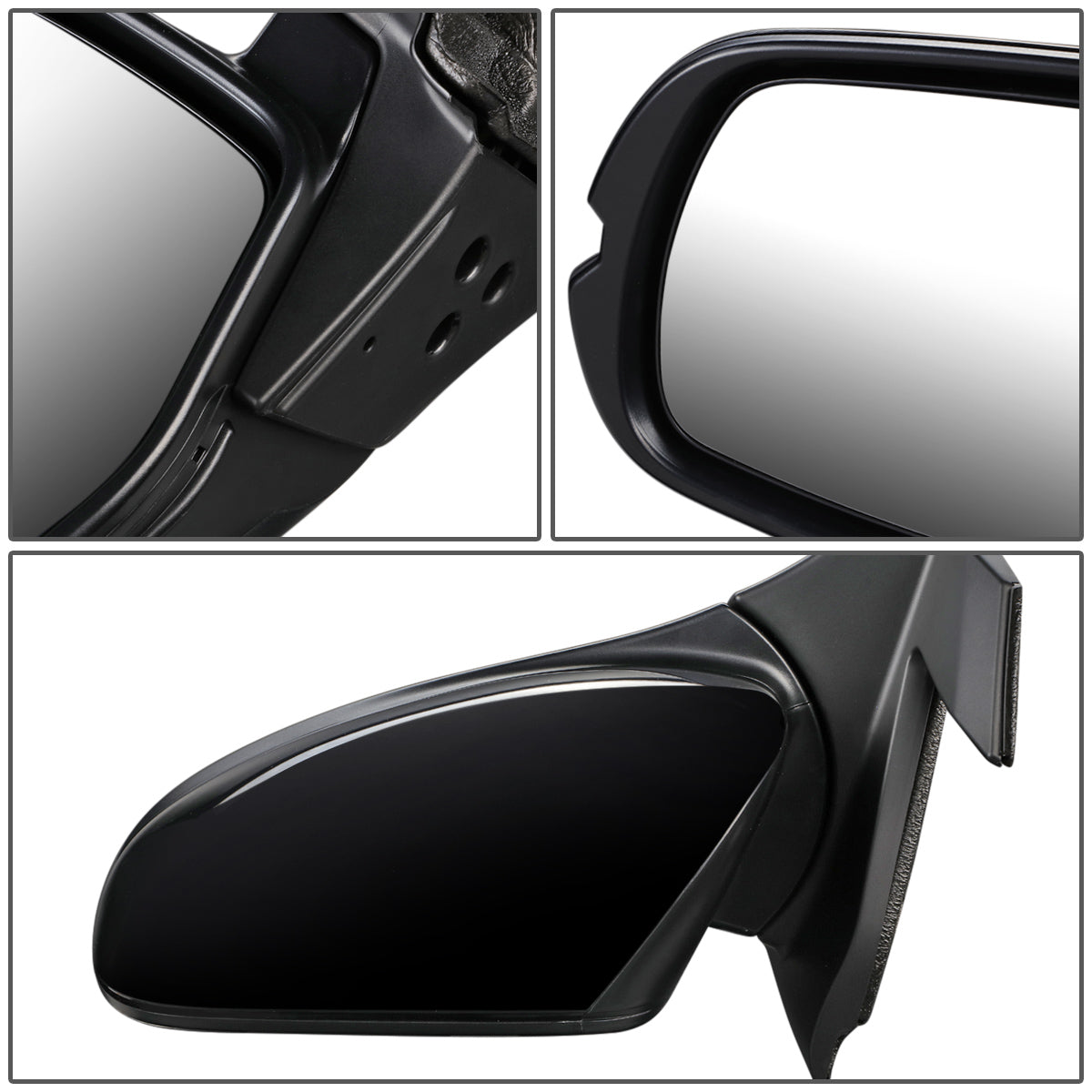 RETROVISOR MIRROR - OEM - 17-20 HONDA RIDGELINE - POWERED - HEATED - FOLDING - BLACK MATERIAL - LEFT
