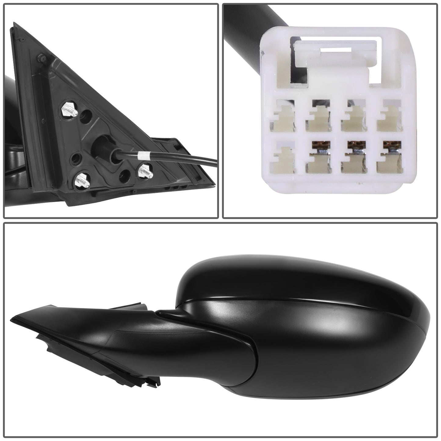 RETROVISOR MIRROR - OE STYLE - HONDA ACCORD 2018-2021 - WITH POWER - DRIVER LEFT SIDE - BLACK