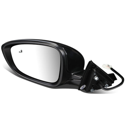 RETROVISOR MIRROR - OEM - 16-17 HONDA ACCORD 4-DR - POWERED - HEATED - W/ BSD - FOLDING - BLACK MATERIAL - LEFT