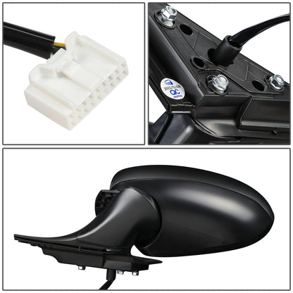 RETROVISOR MIRROR - OEM - 16-17 HONDA ACCORD 4-DR - POWERED - HEATED - W/ BSD - FOLDING - BLACK MATERIAL - LEFT