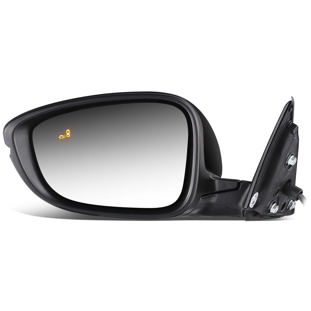 RETROVISOR MIRROR - OEM - 16-17 HONDA ACCORD 4-DR - POWERED - HEATED - W/ SIGNAL LIGHT - W/ BSD - FOLDING - BLACK MATERIAL - LEFT