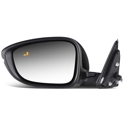 RETROVISOR MIRROR - OEM - 16-17 HONDA ACCORD 4-DR - POWERED - HEATED - W/ SIGNAL LIGHT - W/ BSD - FOLDING - BLACK MATERIAL - LEFT