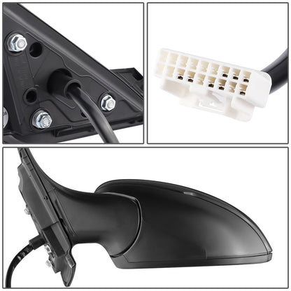 RETROVISOR MIRROR - OEM - 16-17 HONDA ACCORD 4-DR - POWERED - HEATED - W/ SIGNAL LIGHT - W/ BSD - FOLDING - BLACK MATERIAL - LEFT