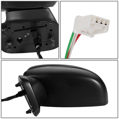 RETROVISOR MIRROR - OEM - 15-19 HONDA FIT - POWERED - BLACK MATERIAL - LEFT