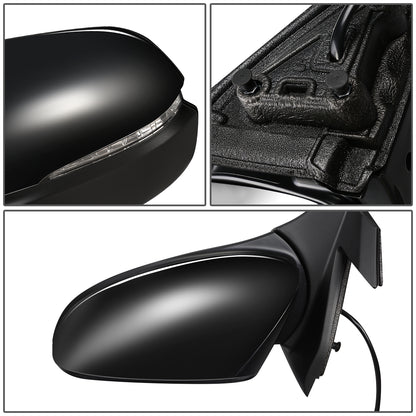 RETROVISOR MIRROR - OEM - 16-18 HONDA PILOT - POWERED - HEATED - W/ SIGNAL LIGHT - FOLDING - BLACK MATERIAL - LEFT