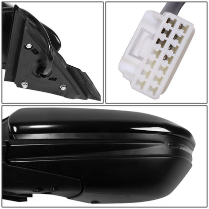 RETROVISOR MIRROR - OE STYLE - HONDA CIVIC 14-15 - WITH POWER - DRIVER SIDE - PAINT TO MATCH - BLACK