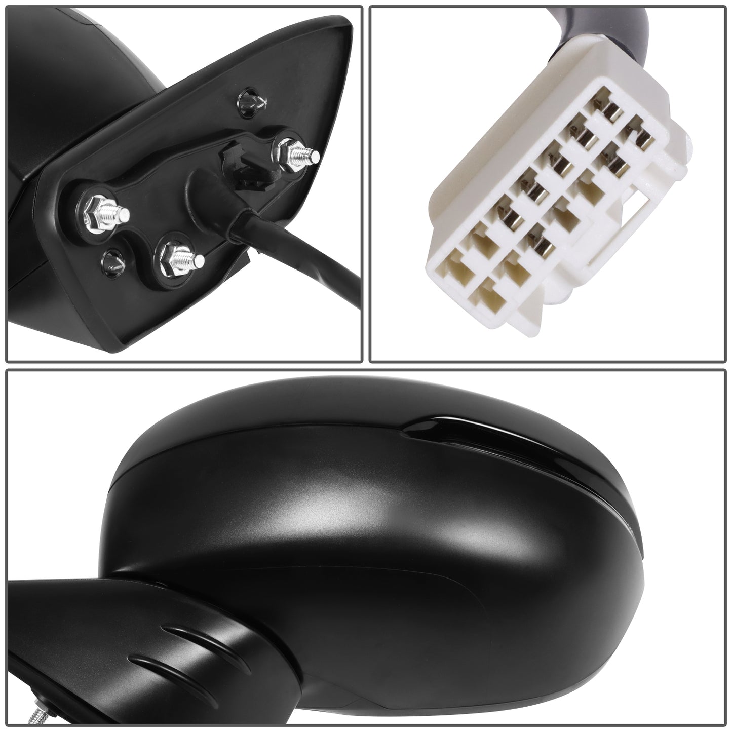 RETROVISOR MIRROR - OE STYLE - HONDA CIVIC 22-24 - WITH POWER WITH HEATED WITH SIGNAL WITH BLIND SPOT - DRIVER SIDE - PAINT TO MATCH - BLACK