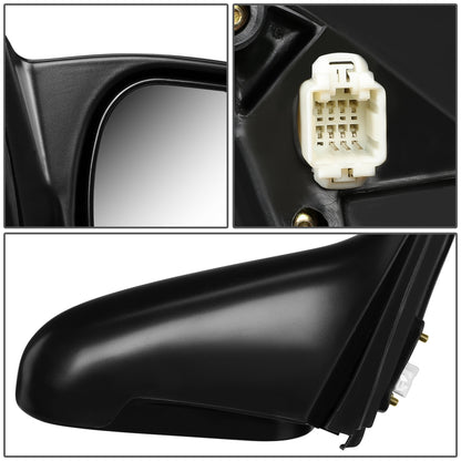 RETROVISOR MIRROR - OEM - 96-00 HONDA CIVIC 2-DOOR - POWERED - PAINTABLE - MATTE BLACK - RIGHT