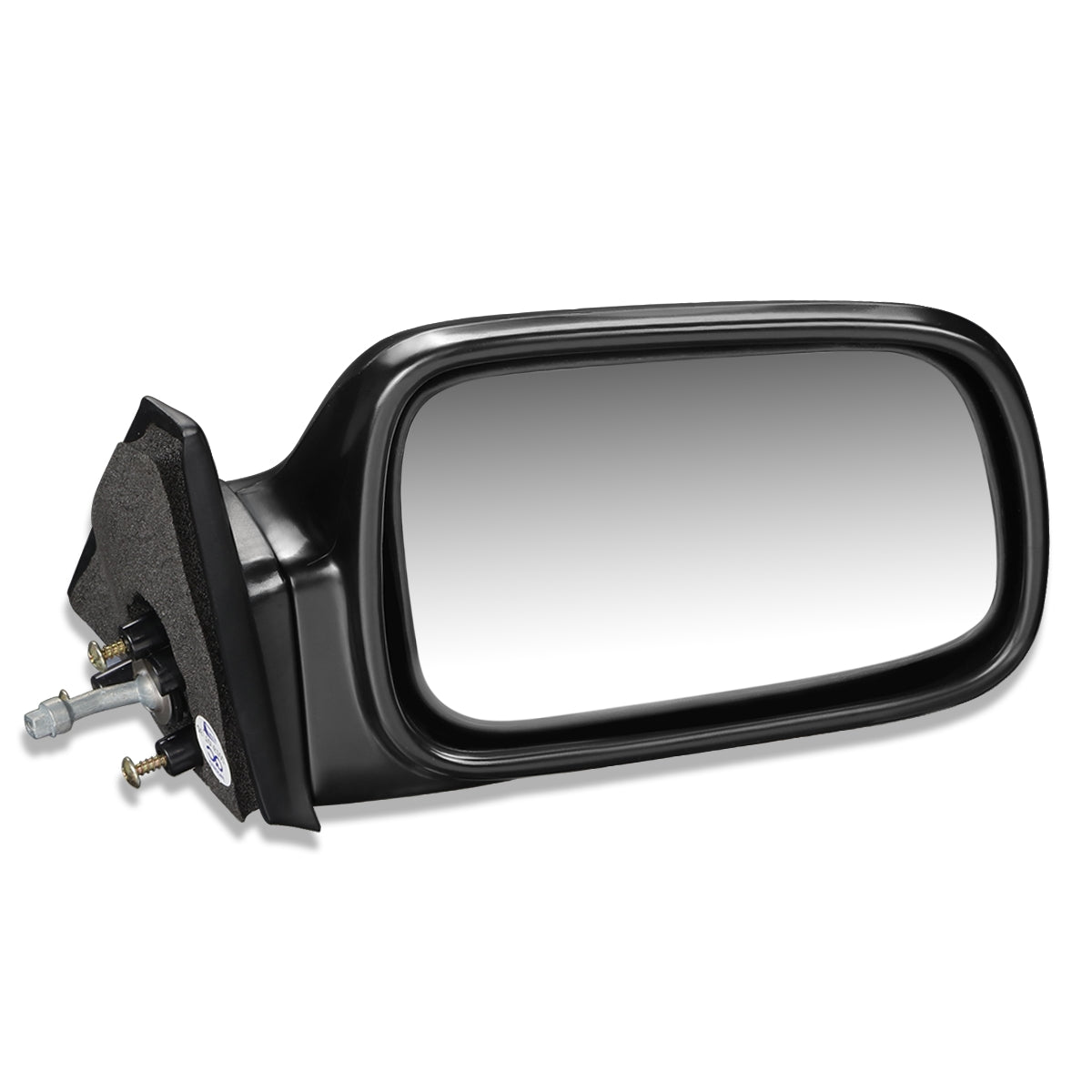 RETROVISOR MIRROR - OEM - 88-91 HONDA CIVIC 2-DR - MANUAL - W/ LEVER - FLEXIBLE - BLACK MATERIAL - RIGHT
