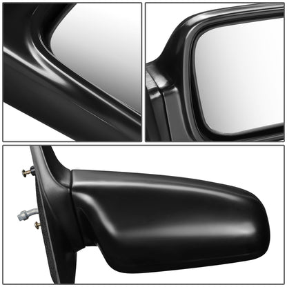RETROVISOR MIRROR - OEM - 88-91 HONDA CIVIC 2-DR - MANUAL - W/ LEVER - FLEXIBLE - BLACK MATERIAL - RIGHT