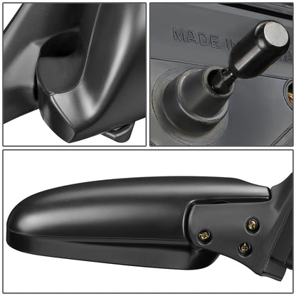 RETROVISOR MIRROR - OEM - 90-93 HONDA ACCORD 4-DR - FOLDING - TEXTURED - BLACK - RIGHT