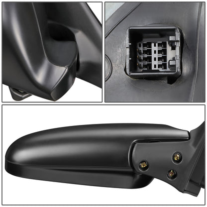 RETROVISOR MIRROR - OEM - 90-93 HONDA ACCORD 4-DR - POWERED - FOLDING - TEXTURED - BLACK - RIGHT