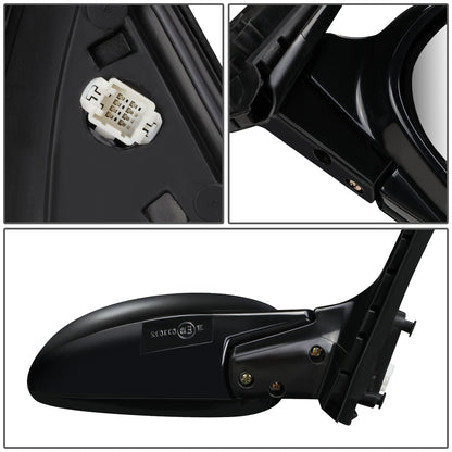 RETROVISOR MIRROR - OEM - 92-95 HONDA CIVIC 2/3-DR - POWERED - FOLDING - BLACK MATERIAL - RIGHT