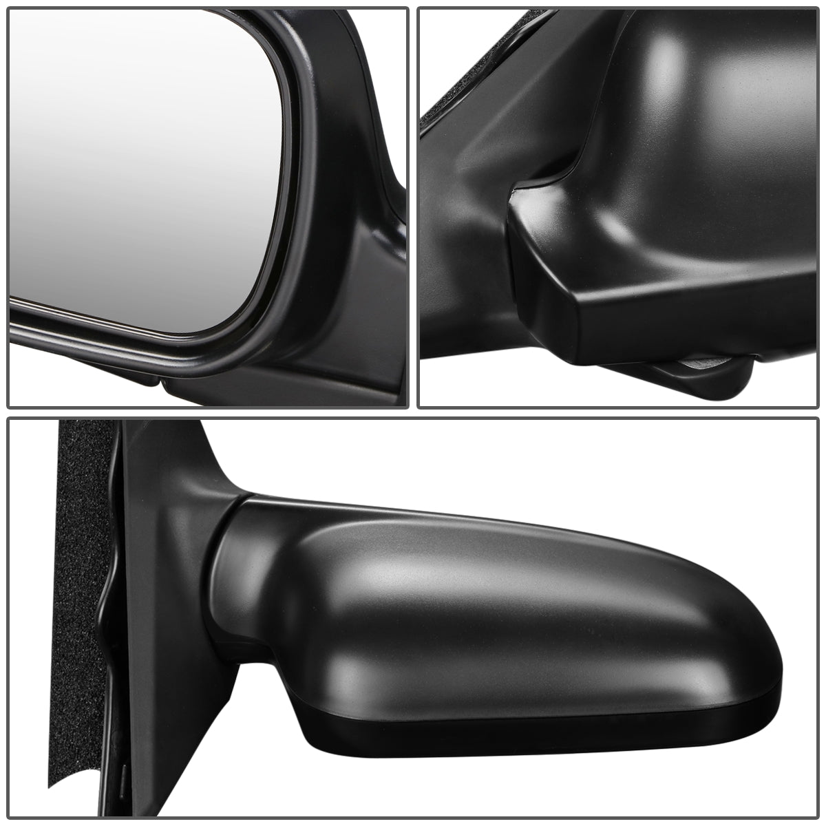 RETROVISOR MIRROR - OEM - 94-97 HONDA ACCORD - POWERED - FOLDING - TEXTURED - BLACK - RIGHT